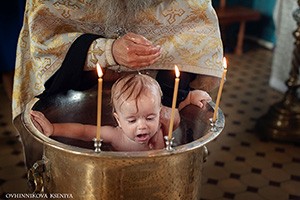 Фотосъемка в церкви - Крещение младенца